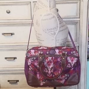 Oilily Purple Laptop Messenger Office Bag